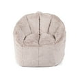 thumbnail image 1 of Big Joe Milano Bean Bag Chair for Kids, Teens, Adults, Ultra-Soft Taupe Plushie Polyester Blend, Lightweight Seat for Reading Nook and Gaming, 2.5 foot Refillable, 1 of 9