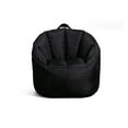 Big Joe Milano Kid's Bean Bag Chair, Black Smartmax, Durable Polyester