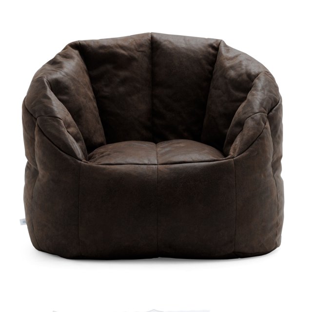 Big Joe Milano Large Bean Bag Chair, Blazer 3ft, Espresso