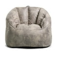 thumbnail image 1 of Big Joe Milano Large Bean Bag Chair for Kids, Teens, Adults, Cement Blazer, Lightweight Seat for Reading Nook and Gaming Vegan Leather, 3.5 foot Refillable, 1 of 8