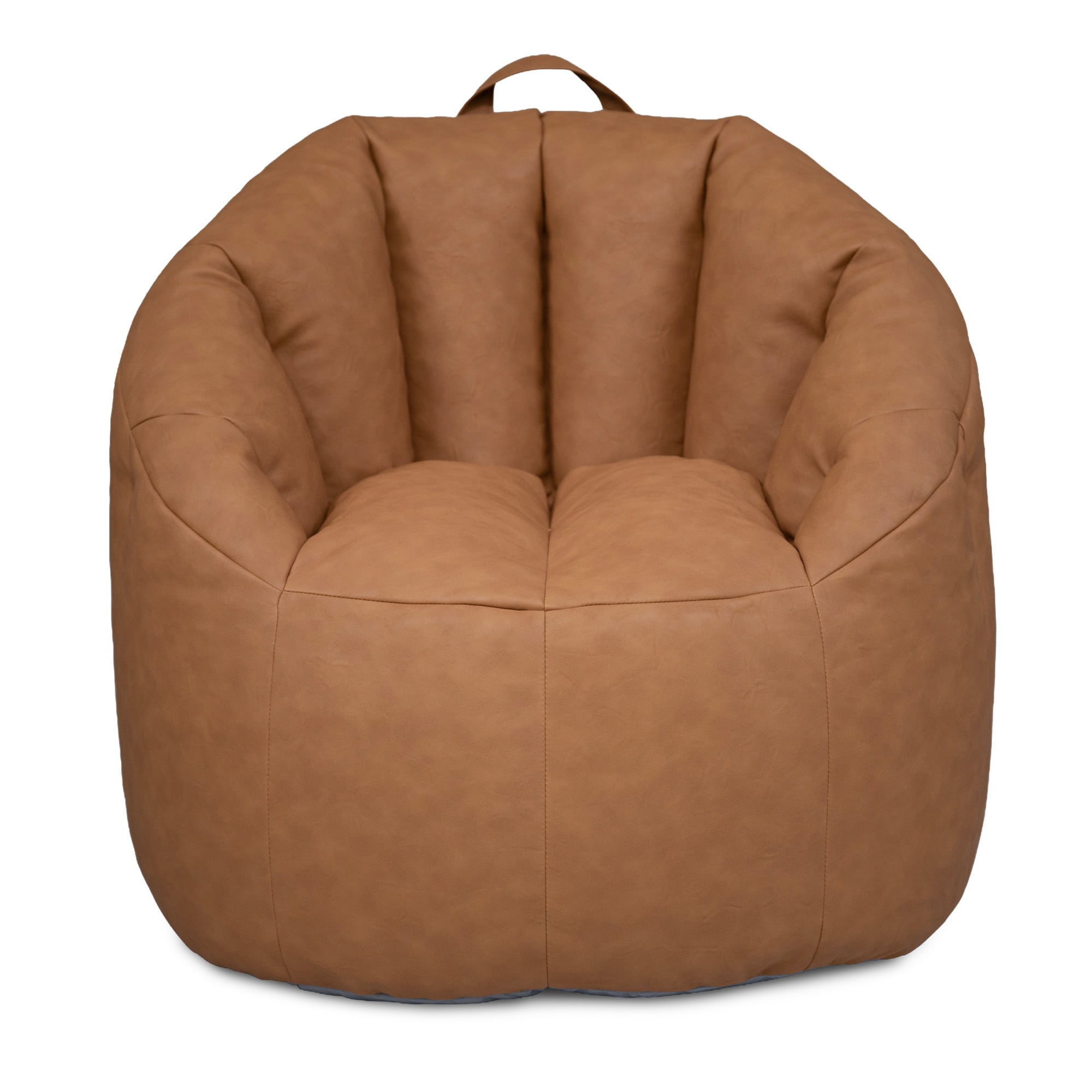 Big Joe Milano Lightweight Kids Bean Bag Chair, Brownbutter Honey