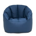thumbnail image 1 of Big Joe Milano Outdoor Weatherproof Bean Bag Chair for Kids, Teens, Adults, Navy Marine Vinyl, UV Protected Weather Resistant Fabric, Lightweight Patio Reading Seat, 2.5 foot Refillable, 1 of 8
