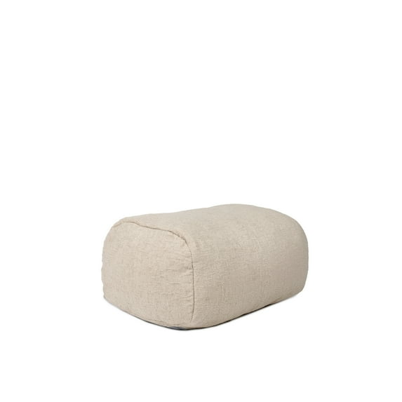 Big Joe Modora Bean Bag Lounger, Living Room and Gaming Seat, Birch Soft Boucle, Ottoman Only