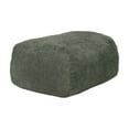 thumbnail image 1 of Big Joe Modora Bean Bag Lounger for Adults and Teens, Living Room and Gaming Seat, Heather Green Soft Boucle, Ottoman Only, 1 of 8