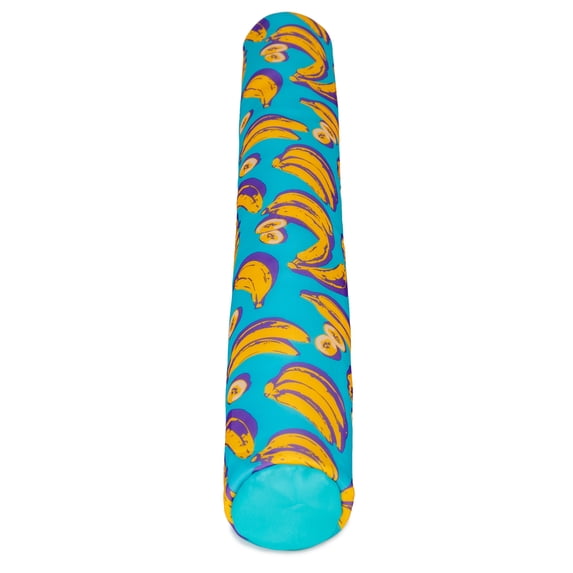 Big Joe Noodle Pool Float, Banana Pop, Doubled-Sided Mesh, Quick Draining Fabric, No Inflation Needed
