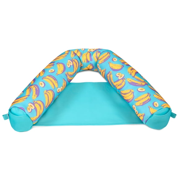 Big Joe Noodle Sling XL Pool Float, Banana Pop, Doubled-Sided Mesh, Quick Draining Fabric, No Inflation Needed