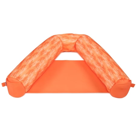 Big Joe Noodle Sling XL Pool Float, Peach Glow, Doubled-Sided Mesh, Quick Draining Fabric, No Inflation Needed
