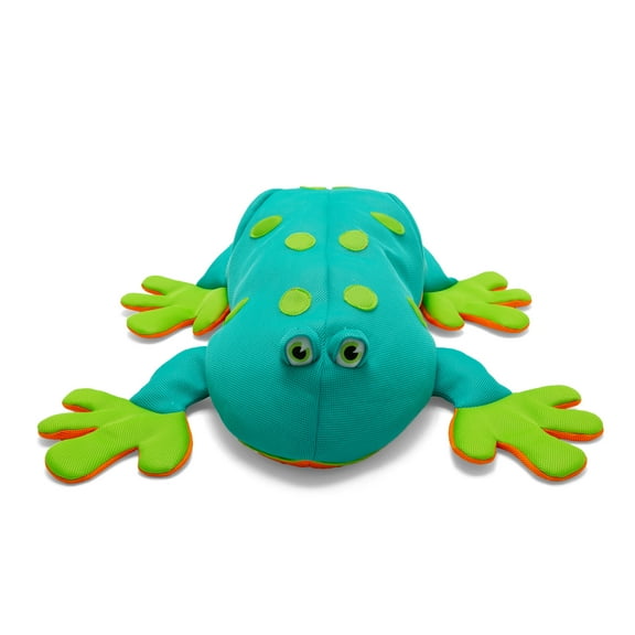 Big Joe Pool Petz Large Frog Animal Pool Toy Float, Frog Shape Mesh, Quick Draining Fabric, 3 feet