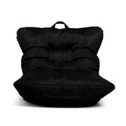 Big Joe Roma Adult Bean Bag Chair, Black Smartmax, Durable Polyester Nylon Blend, 3 feet