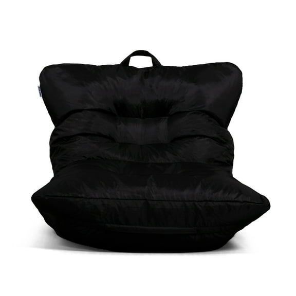 Big Joe Roma Adult Bean Bag Chair, Black Smartmax, Durable Polyester Nylon Blend, 3 feet