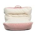 thumbnail image 1 of Big Joe Roma Kid's Bean Bag Chair, Oat Sherpa and Desert Rose, Vegan Suede, 2 feet, 1 of 6