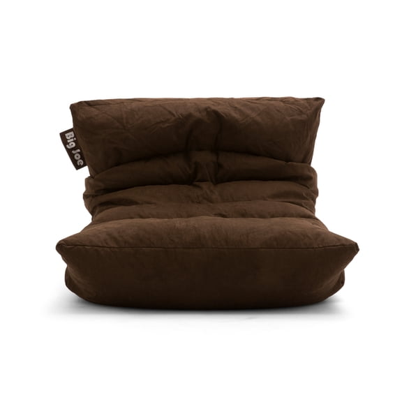 Big Joe Roma Bean Bag Chair, Chocolate Plush, Soft Polyester, 3 feet