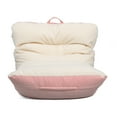 thumbnail image 1 of Big Joe Roma Bean Bag Chair, Oat Sherpa and Desert Rose, Vegan Suede, 3 feet, 1 of 7