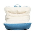 thumbnail image 1 of Big Joe Roma Kid's Bean Bag Chair, Oat Sherpa and Dusty Blue, Vegan Suede, 2 feet, 1 of 6