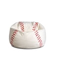 thumbnail image 1 of Big Joe Sports Ball Child-Sized Bean Bag Chair 2 Pack, Baseball Plush, Soft Polyester, 2.5 feet, 1 of 5