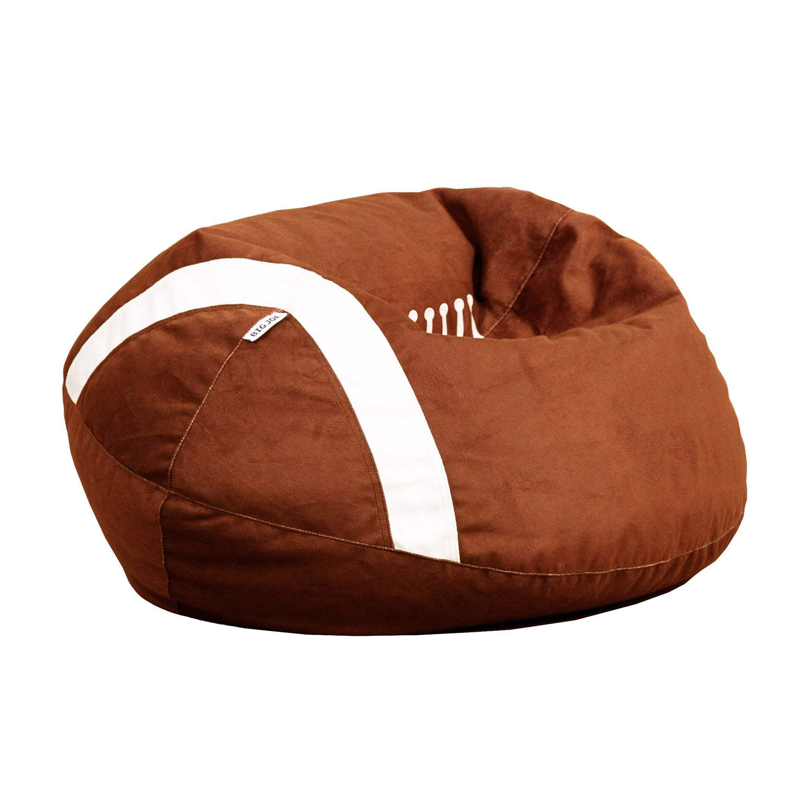 Football Plush Soft Polyester Bean Bag Chair with Removable Cover