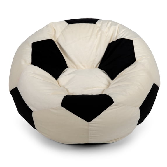 Big Joe Sports Ball Child-Sized Bean Bag Chair, Soccer Ball Plush, Soft Polyester, 2.5 feet