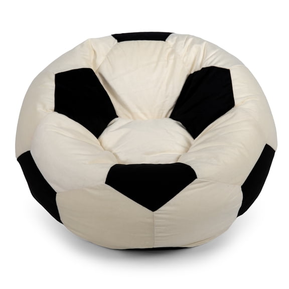 Big Joe Sports Ball Child-Sized Bean Bag Chair, Soccer Ball Plush, Soft Polyester, 2.5 feet