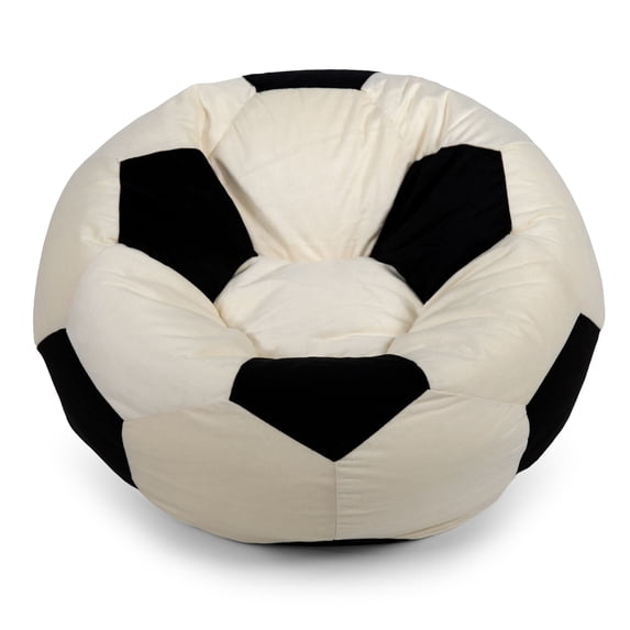 Big Joe Sports Ball Child-Sized Bean Bag Chair, Soccer Ball Plush, Soft Polyester, 2.5 feet