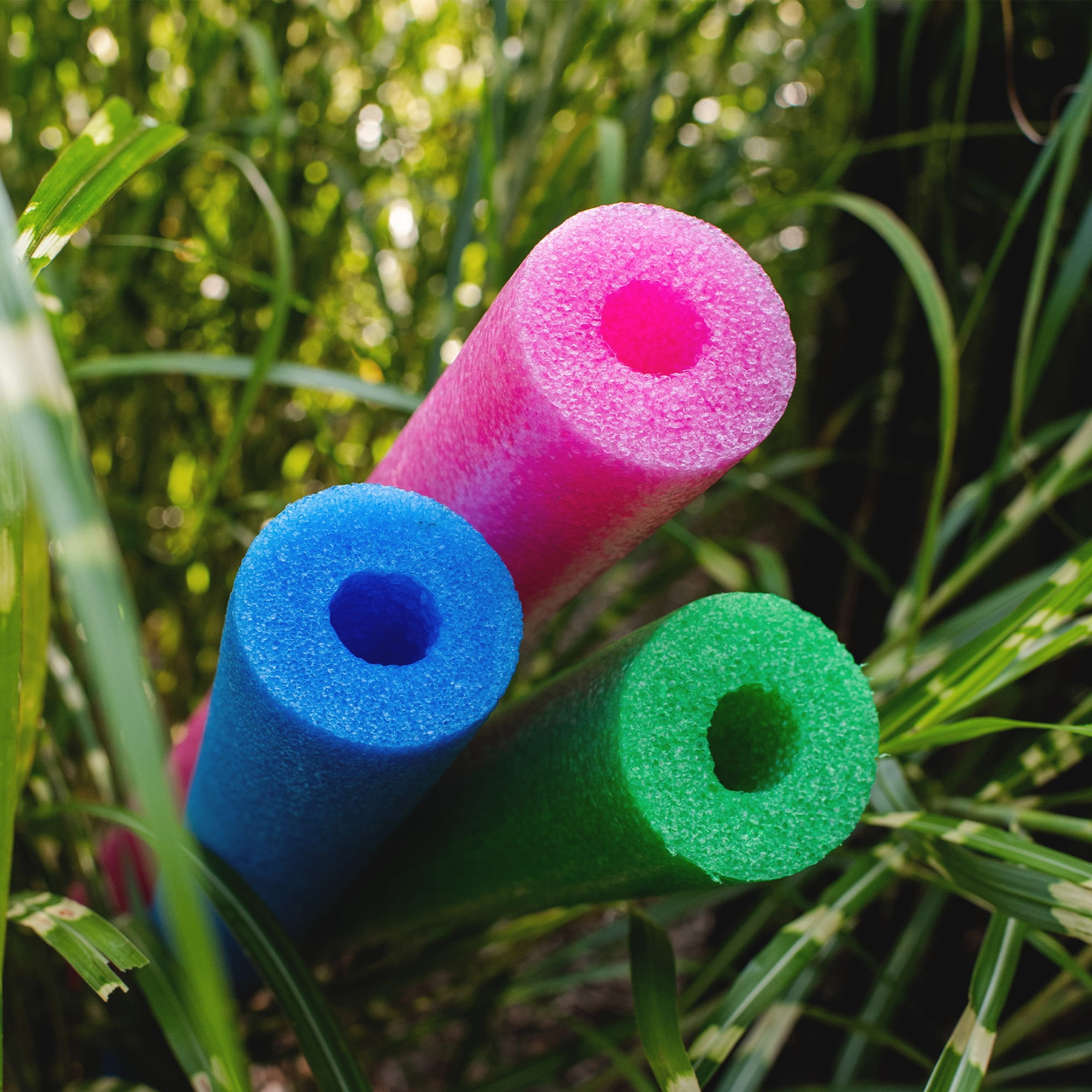Big Joe Super Swim Noodle 20 Pack Pool Noodles, Assorted Pink, Green, Blue Foam, 4 feet, 50"L x 3"W x 3"H each