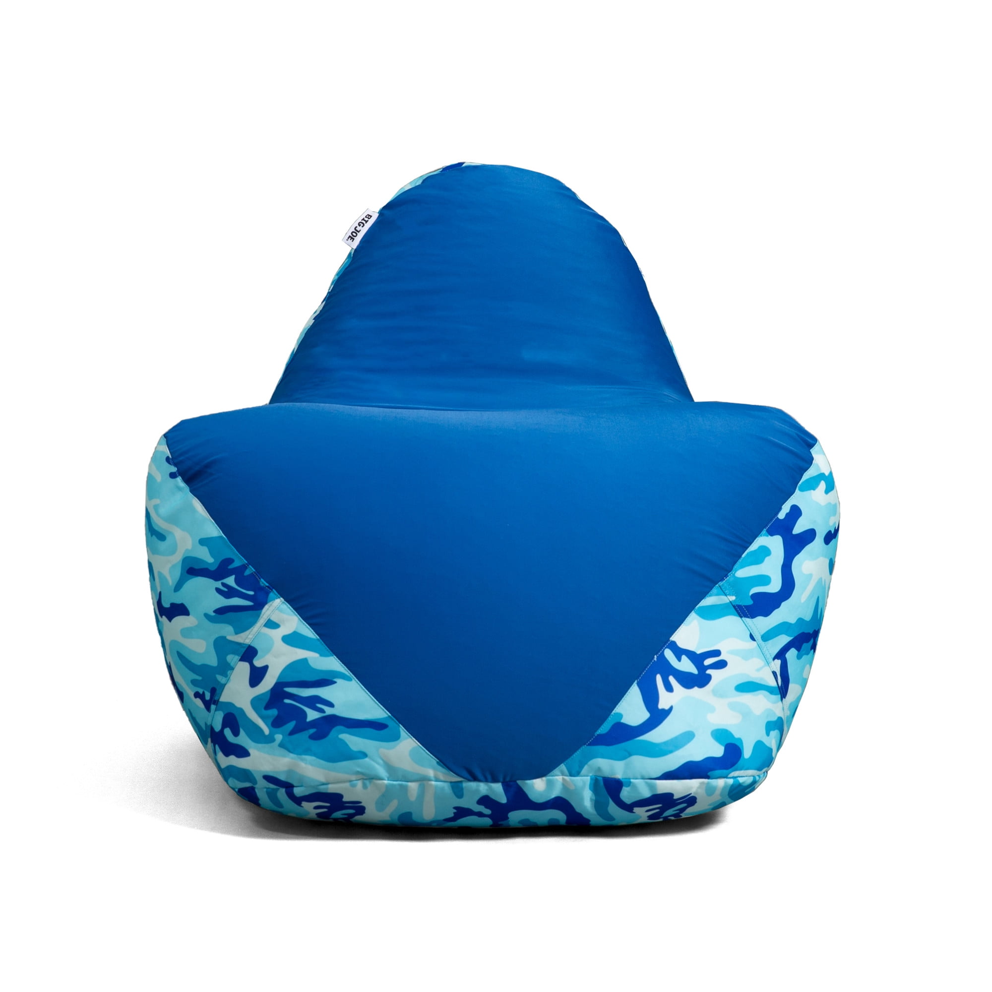 Big Joe Warp Bean Bag Chair Blue Woodland Camo Smartmax Durable
