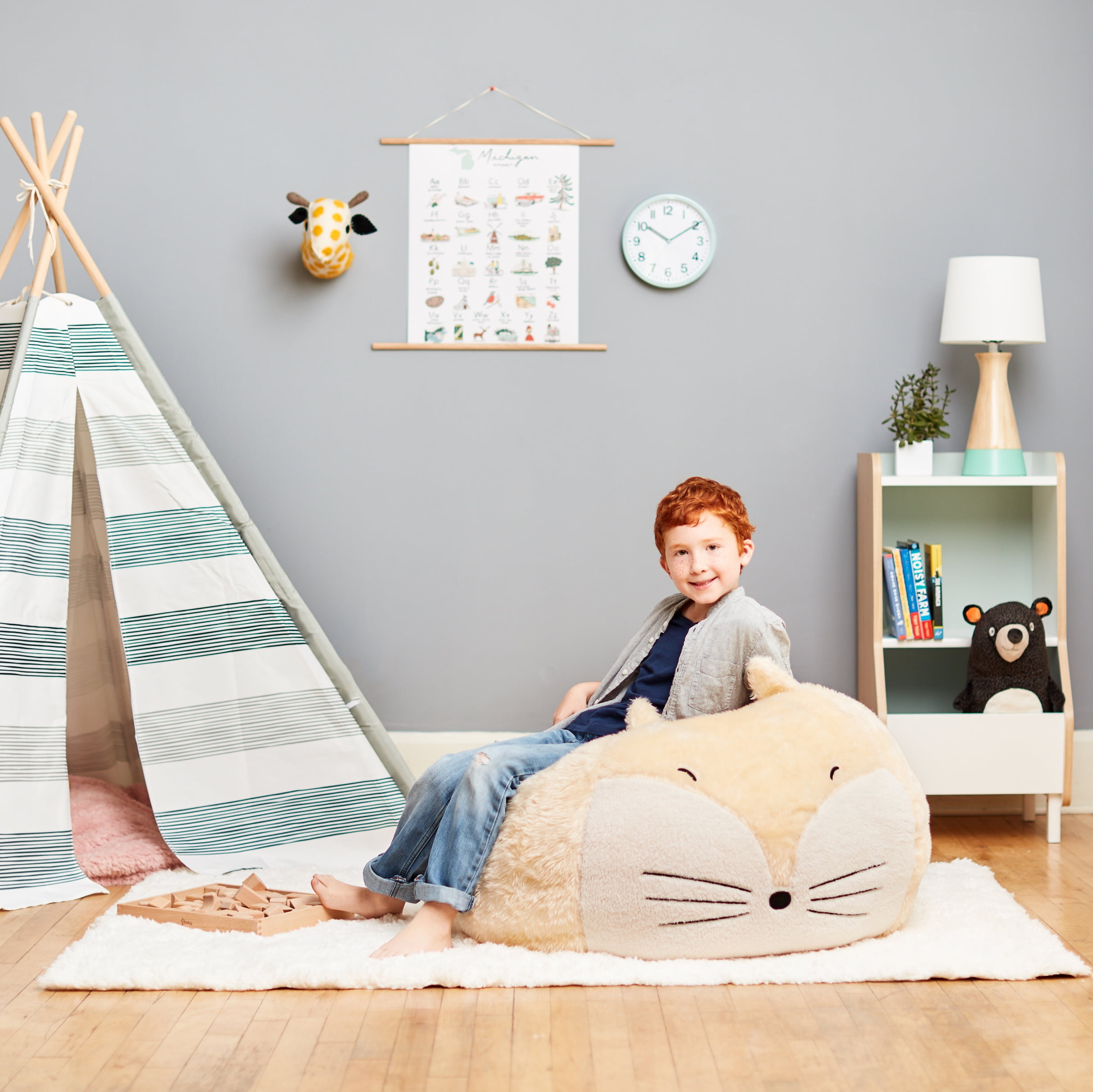 Big Joe Wild Bunch Animal Bean Bag Chair Multiple Options Walmart