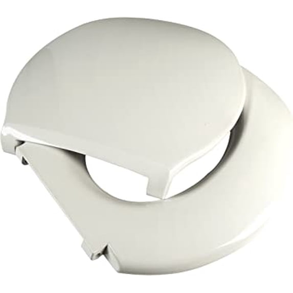 Big John Products 6W Big John 6-W Oversized Seat with Cover ��� for Round Or Elongated Toilet Bowls ��� Weight Capacity 800 Pounds ��� White