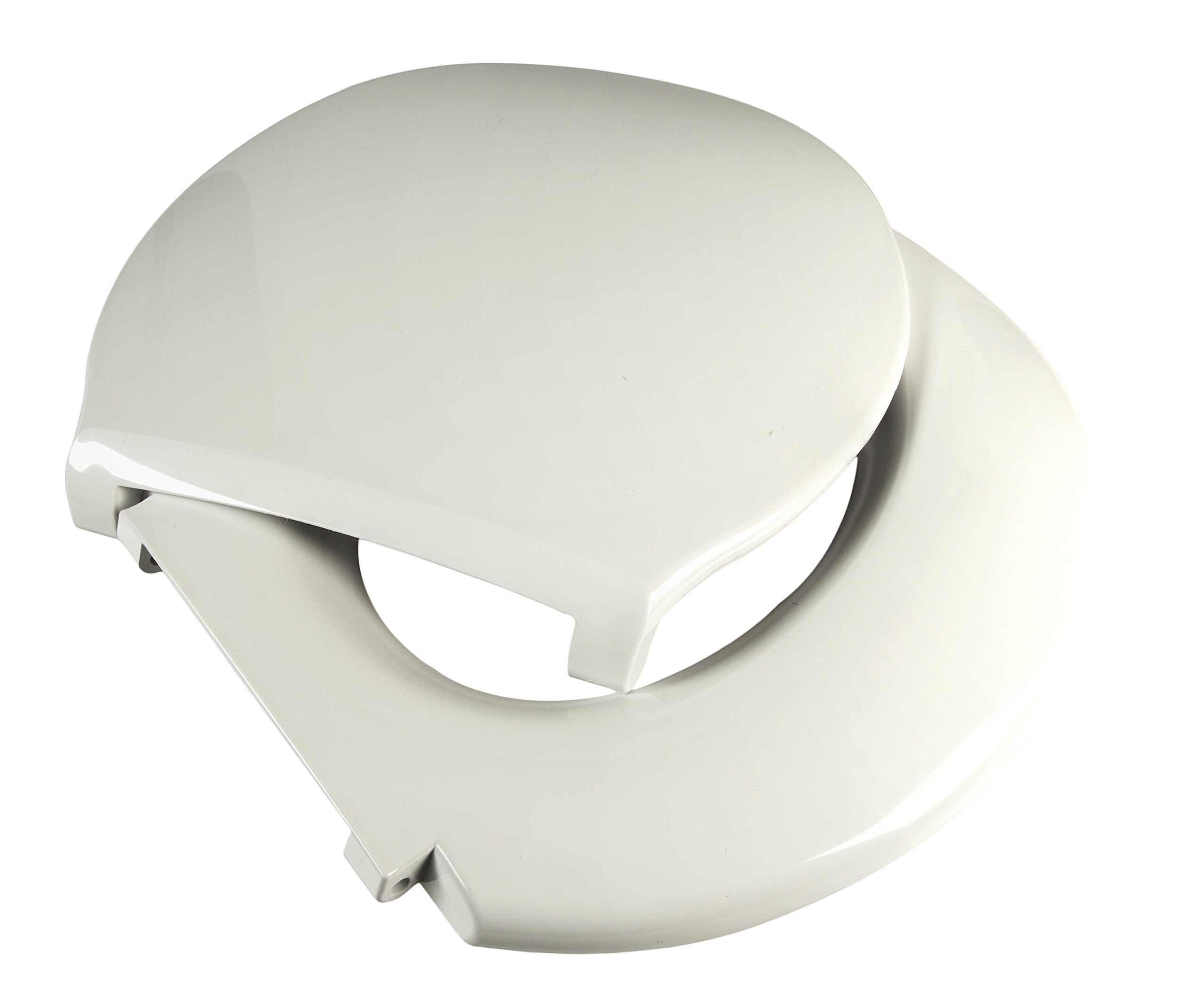 2445646-1W Closed Front with Cover Oversize Toilet Seat, White