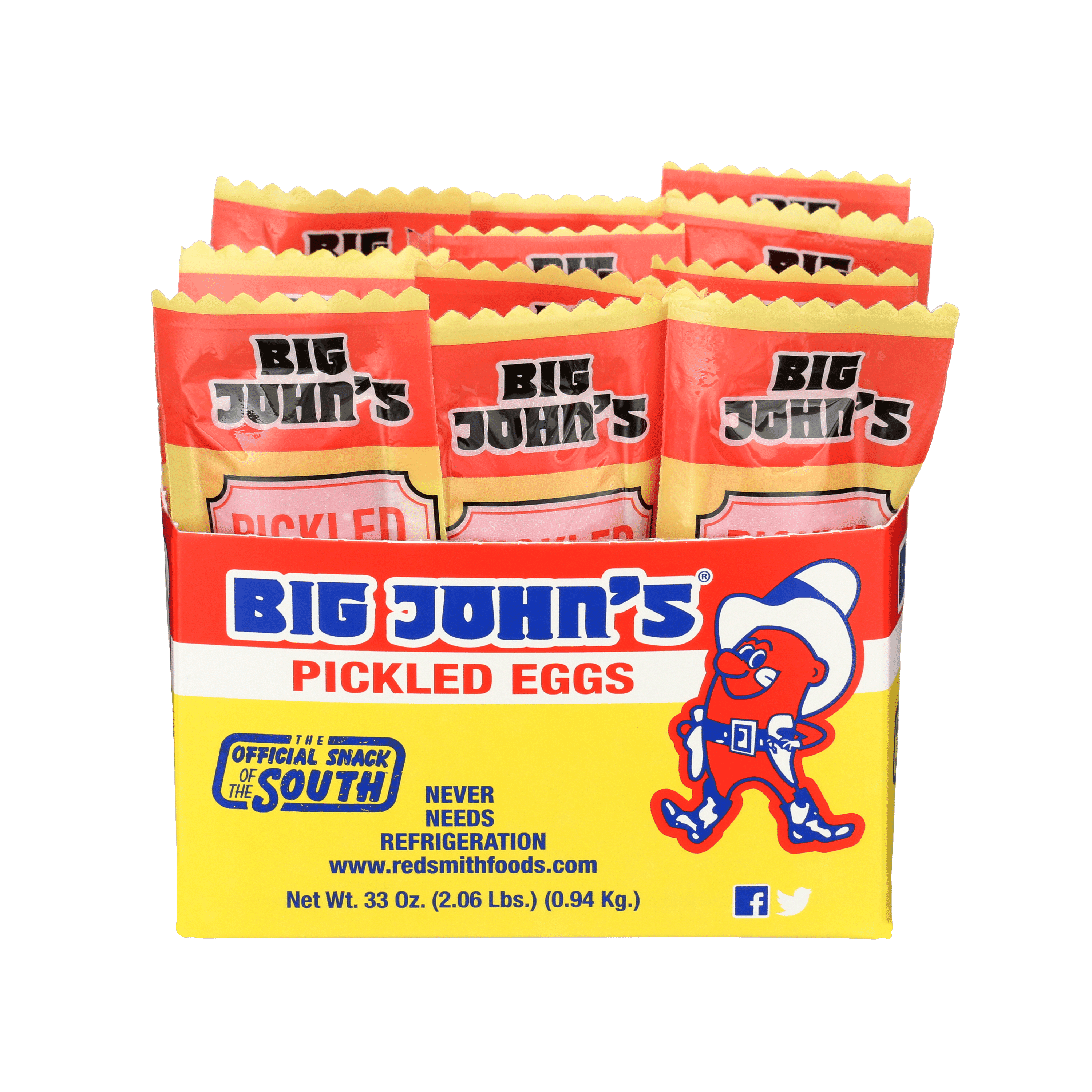 Big John's Pickled Eggs Individually Wrapped Shelf Stable