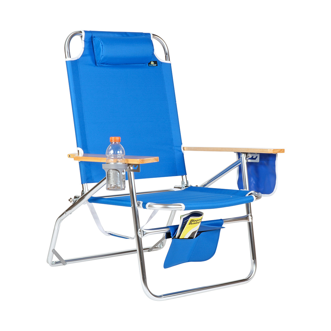 Big Jumbo 500 lbs XL Aluminum Heavy Duty Beach Chair for Big & Tall - 4 Reclining Positions - image 1 of 8