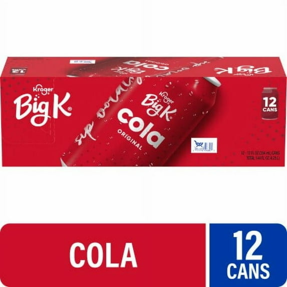 Big K Cola Soda Cans 12 pk / 12 fl oz - Pack of 2