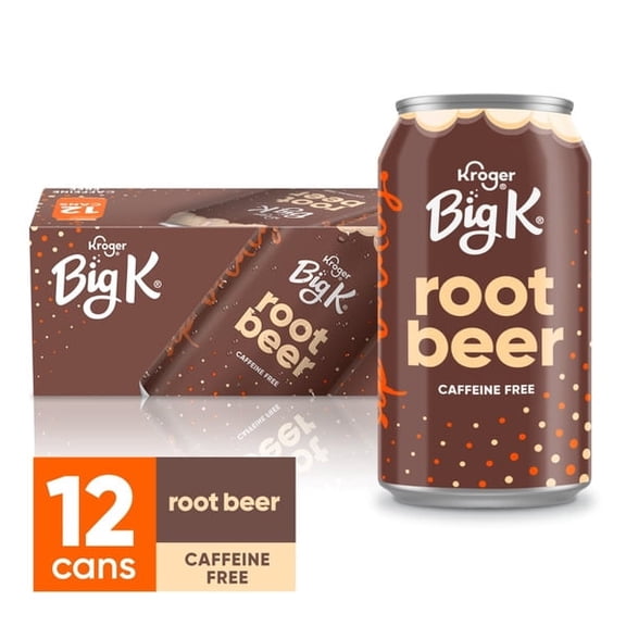  Big K Root Beer, 12 fl oz Cans, 12-Pack  Smooth, Creamy & Refreshing 