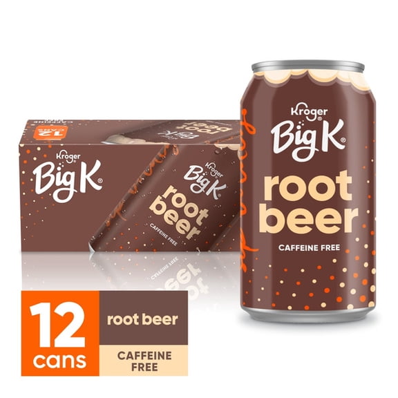  Big K Root Beer, 12 fl oz Cans, 12-Pack  Smooth, Creamy & Refreshing 