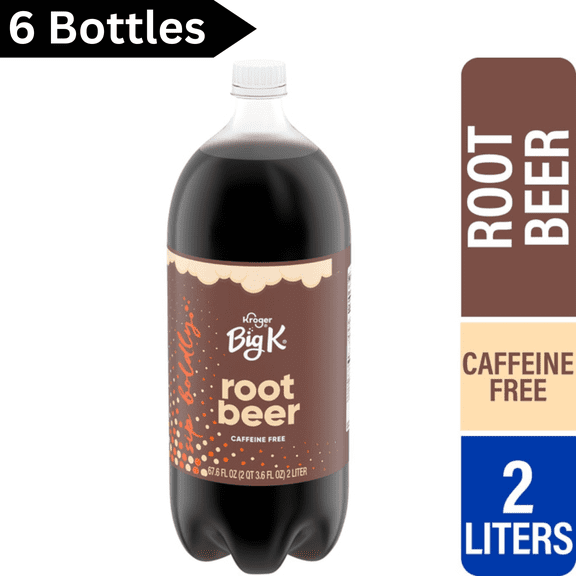 Big K Root Beer 67.6 fl oz Bottles, 6 Count