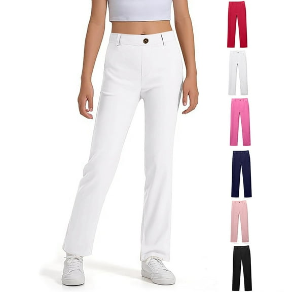 Big Kid Boys' Little Stretch Twill Skinny Leg Pant with Pockets, School Uniforms for Kids and Teens Purple 9-10 Years