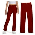 thumbnail image 1 of Big Kid Boys' Little Stretch Twill Skinny Leg Pant with Pockets, School Uniforms for Kids and Teens Red 13-14 Years, 1 of 5