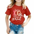 thumbnail image 1 of Big Kid Children's Printed Round Neck Short Sleeved T Shirt For Boys And Girls Long Sleeve Toddler 2 Cute Toddler Shirts Girls 2t Undershirt Oleander Size 16 Birthday Girl 4t Size 8-9 Years Red, 1 of 4