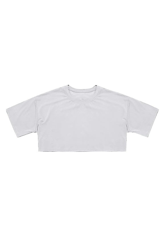 Big Kid Crop Tops For Girls Short Sleeve Shirt Girls Summer Tops Neck Slim Fit Basic Tee Crop Top for Toddler Skirts And Teens Summer Tan Top Sequin 14-15 Years White