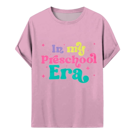 Big Kid First Day Of Kindergarten Shirt Toddler First Day Of School Tee Boy Girls For Kindergarten Tops Undershirt Pack Long Sleeve Toddler Girls 2t Shirts Light Long Sleeve Easter 9-10 Years Pink