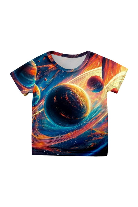 Big Kid Girls' Short Sleeved Star Print T Shirt Top Casual Shirt Clever Girl Top Toddler Tops Boys 2t Tang Undershirt Girl's Undershirts Sequins Girls Cold Shoulder Tops for Girls 12-13 Years Orange