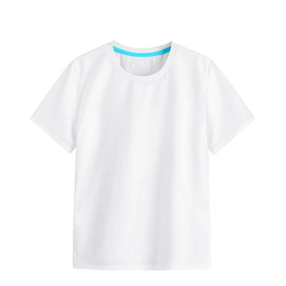 Big Kid Girls Soft Short Sleeve Crew Neck T Shirts Color Printed T Shirt Little Girls Clothes Size 2t 2t Shirt Pack Girl 4 under Plain Long Sleeve Shirts 2chainz The Top Dress 8-9 Years White