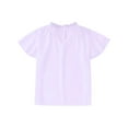 thumbnail image 1 of Big Kid Shirts For Teen Kids Girls Fly Sleeve Solid Ruffles T Shirt Child Casual V Neck Trendy Tops 4t Camisole Youth Girls Shirt Girl Clothes 18 Months to 24 Months Heart Girl 13-14 Years Purple, 1 of 4