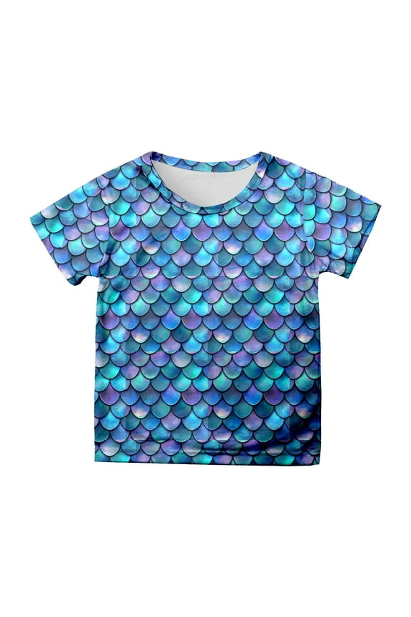 Big Kid St. Patrick's Day Children's Short Sleeve Top Printed T Shirt Casual Shirt Girls Size 6 Shirts X Sleeve Lined Girls Tops Sequin Tube Top Tops 5t Girl Little Turtleneck 8-9 Years Blue