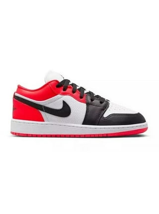 This Air Jordan 1 Low Gets A Clean Black Fire Red Makeup - Sneaker