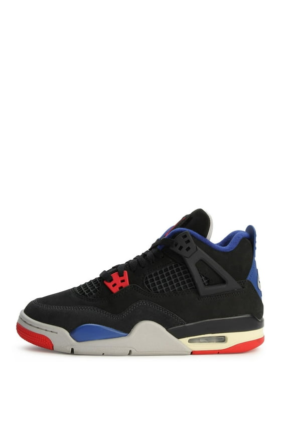 Big Kid's Air Jordan 4 Retro OG Black/Fire Red-Deep Royal Blue (IB4171 003) - 4.5