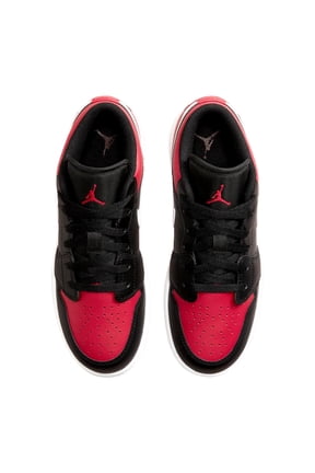 Big Kid's Jordan 1 Low Black/Gym Red-White (553560 066) - 6