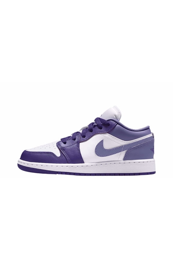 Big Kid's Jordan 1 Low Court Purple/Dusty Amethyst (553560 551) - 4.5