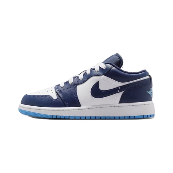 Big Kid's Jordan 1 Low Midnight Navy/University Blue (553560 404) - 4.5