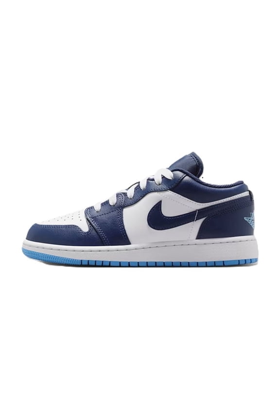 Big Kid's Jordan 1 Low Midnight Navy/University Blue (553560 404) - 7