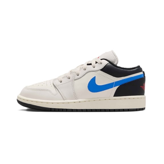 Big Kid's Jordan 1 Low Phantom/University Red-Sail (553560 027) - 7